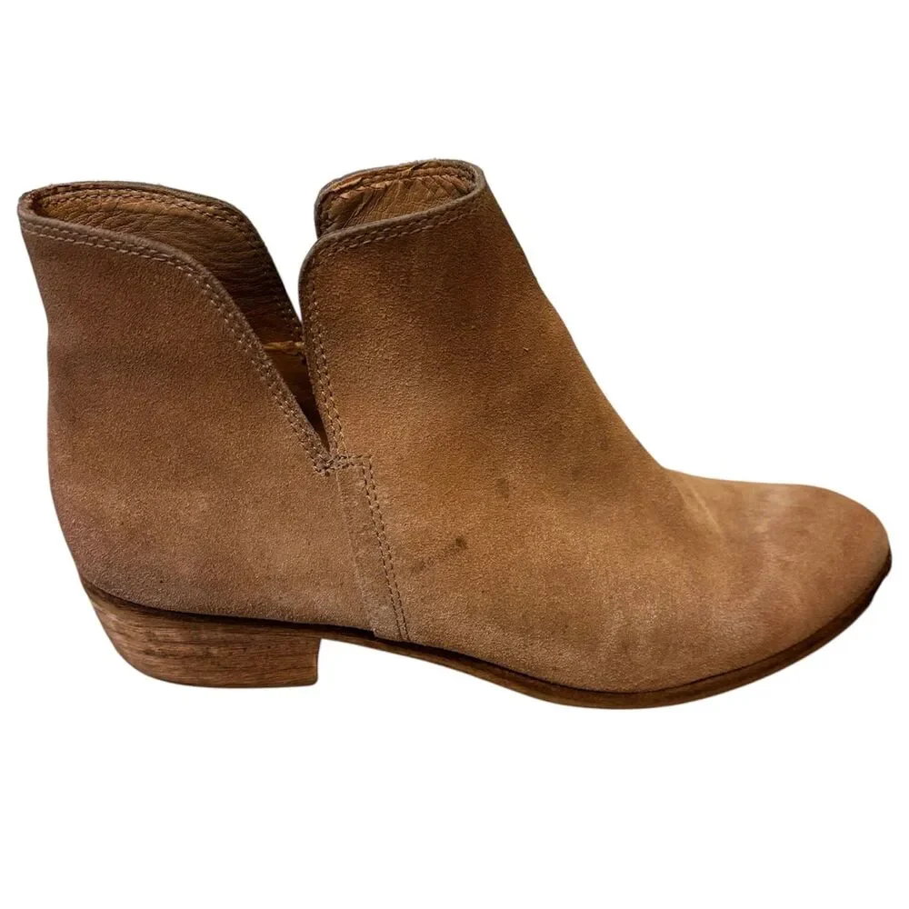 Splendid Hamptyn Suede Leather Ankle Boots Tan Beige Size 9